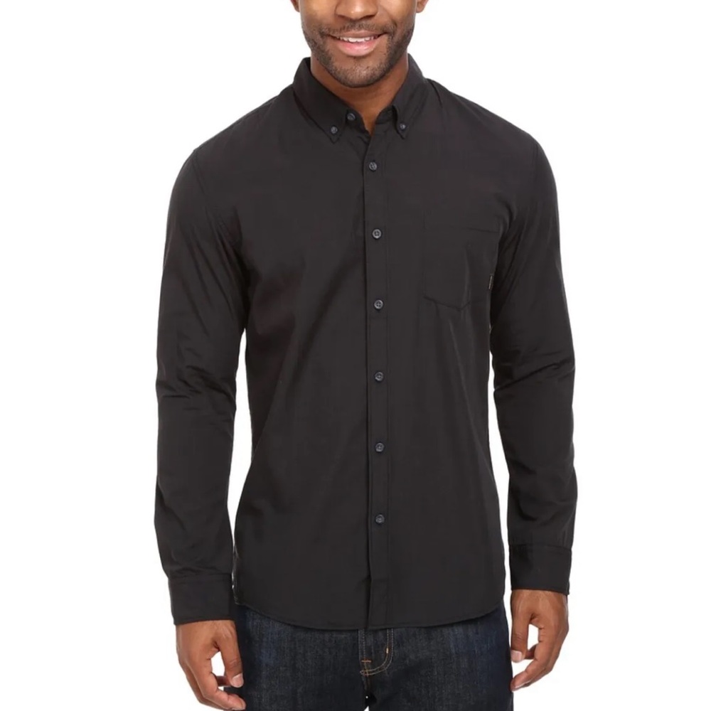 Mens Quiksilver Everyday Wilsden Long Sleeve Woven Button Down